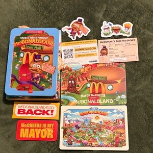 McDonald's McDonaldland Trading Cards - Blue, Red, Yellow